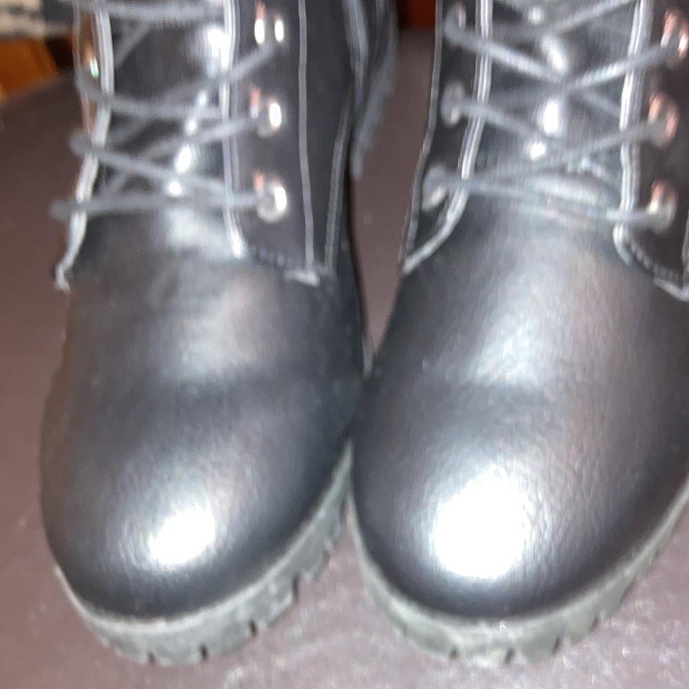 NIB TRASH COMBAT BOOTS IN ALL BLACK AND IN SIZE 7.5 - Picture 3 of 9